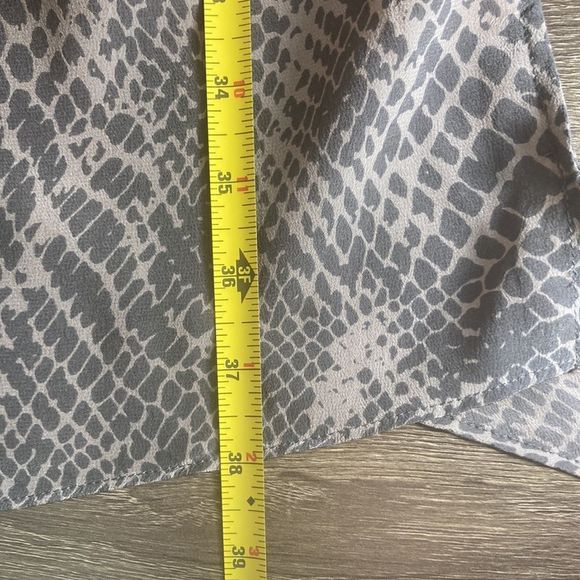 Womens Small Gold Hawk Silk Snakeskin Shirt Dress - Picture 7 of 10